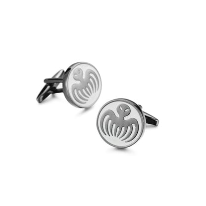 Men’s Soccer Ball Cufflinks – 1 Pair Stainless Steel French Shirt Cuff Nails, Polished Brass Business Suit Accessory – Ideal for Weddings, Birthdays, and Father’s Day - color: Octopus