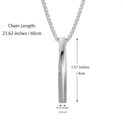 FANASY Natural Gemstone Pendant Necklace for Men Healing Crystal Pendant Adjustable Black Rope Necklace Jewelry Gifts for Women Men - color: Steel