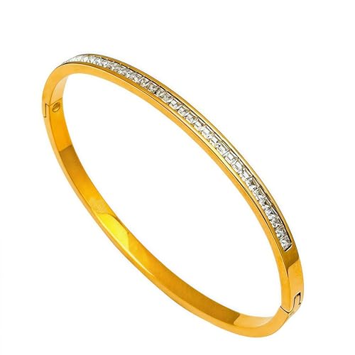 18K Gold Bangle Bracelets for Women 925 Sterling Silver Bracelets Bracelets Adjustable Boho Bracelets Stackble Cuff Bangle Bracelets for Men Women Chunky Gold Bangle Open Cuff Bracelets Christmas Gift - color: Bracelets-19