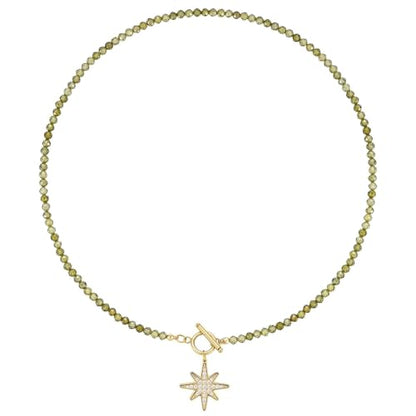 KissYan Beaded Choker Necklace for Women, Colorful Natural Gemstones Pearl Choker 14K Gold Plated Pendant Healing Crystal Necklace Handmade Stone Jewelry Gift | 14K Gold Plated Pendant Necklaces, Natural Gemstones Pearl Choker, Healing Crystal Chain, Hand