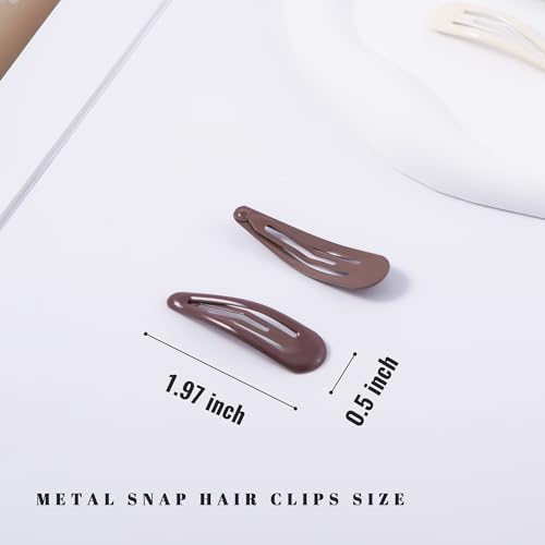 20 PCS Metal Snap Hair Clips Water Drop No Slip Barrettes for Women Bright Small Hair Clips For Thick And Thin Fine Hair,Green Red Brown Yellow Dark Blue,1.97 x 0.5 In. - color: Green Red brown Yellow Dark Blue