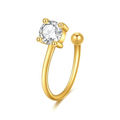 KECHO 14K Gold Ear Cuff Earrings Hypoallergenic Non Piercing Cartilage Earring Jewelry Gifts for Women - style: CZ