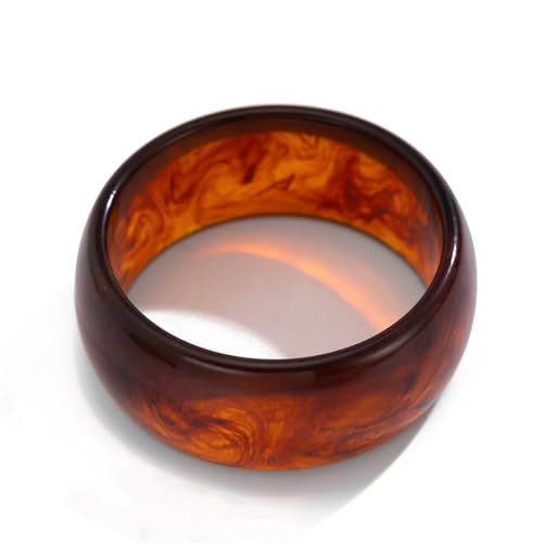 Colorful Acrylic Resin Open Cuff Bracelets Simple Transparent Chunky Thick Bangle Statement Irregular Geometric Resin Wide Wristband Chunky Acetate Wrap Cuff Bracelets - color: B-04