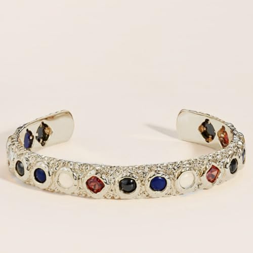 18K Gold Bangle Bracelets for Women 925 Sterling Silver Bracelets Bracelets Adjustable Boho Bracelets Stackble Cuff Bangle Bracelets for Men Women Chunky Gold Bangle Open Cuff Bracelets Christmas Gift - color: Bracelets-10