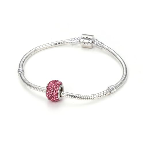 Adabele 1pc Solid 925 Sterling Silver Jan-Dec Birthstone Bead Charm - color: October