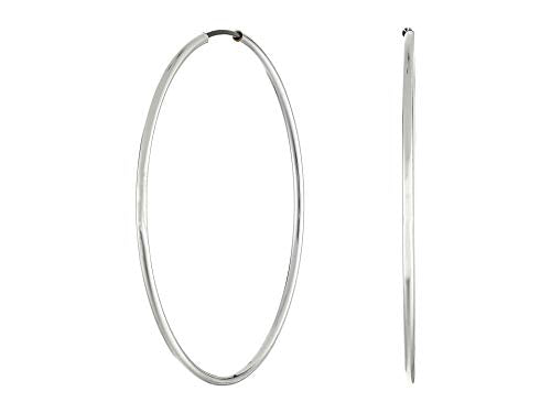GUESS Basic Large Endless Hoop Earrings - color: Silver