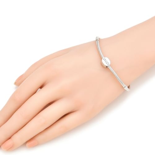 40pcs Laugh Large Hole Happiness Beads (4.5mm Hole) Antique Silver - size: Laugh Bead