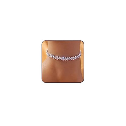 Sora Tuki Ankle Bracelets for Women Tennis Rhinestone Anklets for Women Butterfly Heart Star Cross Anklet Bracelet for Women Plus Size Anklet Bracelets for Big Ankle Beach Foot Jewelry - style: 1 - simple style