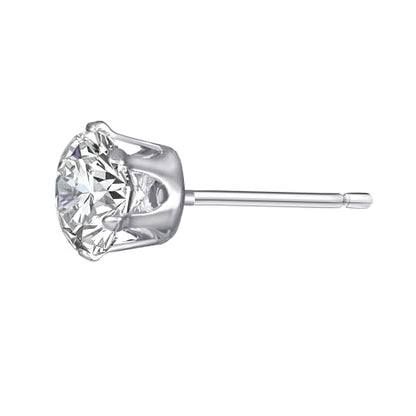 Earrings Holy Stud Earrings for Girls/Women, Sliver Gold Wedding Earrings for Bridesmaids - color: 3-8mm Diamond Pearl|Silver