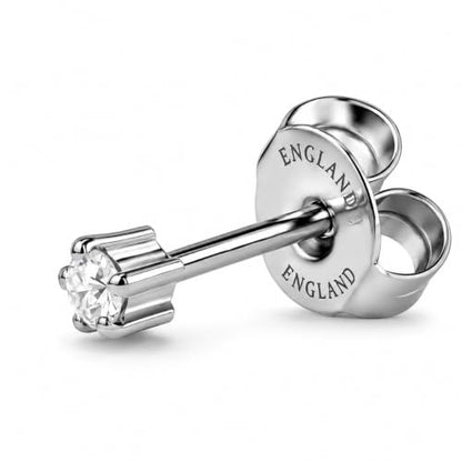 Caflon 12 Pairs April Birthstone Stud Earrings - Clear Crystal Clawset Studs, 3mm/4mm/5mm | 24K Gold Plated Stainless Steel | Hypoallergenic Nickel-Safe for Sensitive Ears | Bulk Value Pack & Gift - color: Stainless Steel, size: 3mm