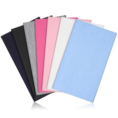 DiyJibb Headbands for Women, 7PCS Wide Cloth Hair Bands for Workout, Yoga, Skincare & Daily Wear, Soft & Stretchy - color: Black, white, navy blue, blue, light grey, dark pink, light pink