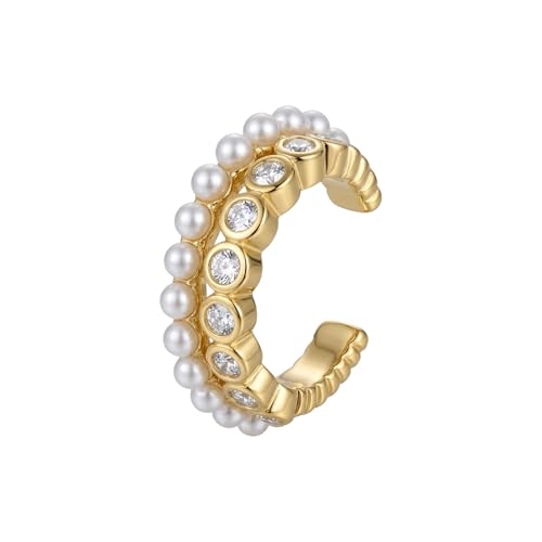 Non‑Piercing Ear Cuff for Women – Adjustable 14K Gold Plated 316L Surgical Stainless Steel, Hypoallergenic Minimalist Everyday Jewelry