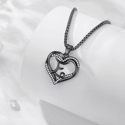 INFUSEU Unique Initial Necklaces for Women Girls Small Heart Letter Jewelry, Meaningful Personalized Gifts - style: E