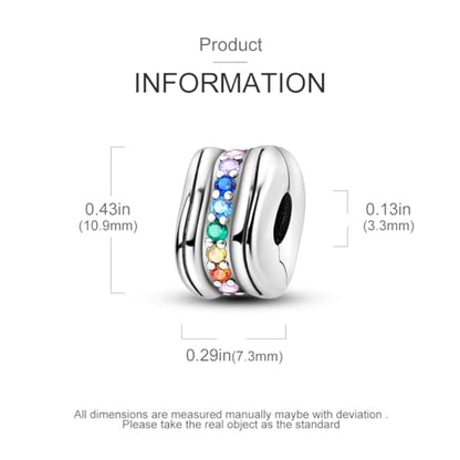 Pandach 925 sterling silver Clip Spacer Charm for Bracelet Clip Lock Stopper Bead Spacer European Openable Beads 2Pcs - style: 2-KJC939