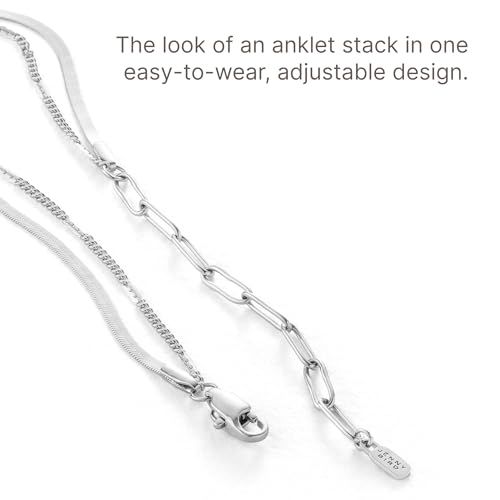 JENNY BIRD Surfside Anklet - color: Rhodium