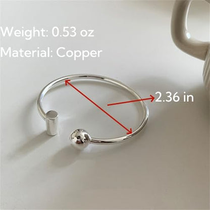 925 Sterling Silver Bangles For Women Handmade Silver Bangles Open Adjustable Bangle Bracelets For Women Silver Open Cuff Bracelets Stackable Wrap Bangles Festival Jewelry Gifts - color: Style 10
