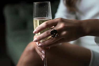 Smoky Quartz 14k Gold Ring - Signature Handmade Stone Rings For Women - Statement Ring, Natural Gemstone Jewelry, Ring for Women - Custom Size and Engraving- with Box