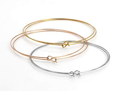 3 Pairs Thin Extra Large Hoop Earrings Set，Fashion Huge Gold Hoops 18k Gold Plated Lightweight Stainless Steel Hoops Big Geometric Round Gold Hoop Earrings Set Minimalist Jewelry for Women - size: 65MM