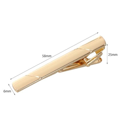 4 Pcs Stainless Steel Tie Clips for Men Classic Tie Bar Clip for Formal Business Wedding Party Fathers Day Gift - style: Modern