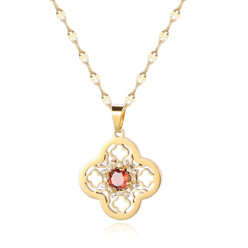 16 Inch Women's Pendant Necklace Chains - 5 Different Pendant Designs, Dainty Adjustable Chains(Gold/Silver) - color: gold5