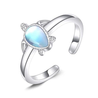 Celtic Knot/Mushroom/Ladybug Toe Rings Sterling Silver Irish Celtic Adjustable Toe Band Ring Pinky Rings Foot Jewelry for Women - style: Turtle