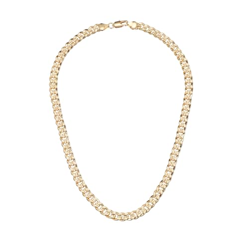 SEADAY Layered Gold Necklace for Women, 3-in-1 Gold Stack Necklace | Long Gold Necklace, Square, Hypoallergenic, Tarnish-resistant & Adjustable, Fashion Jewelry Gift Box & Gift Bag - color: Gold - Chunky Chain M
