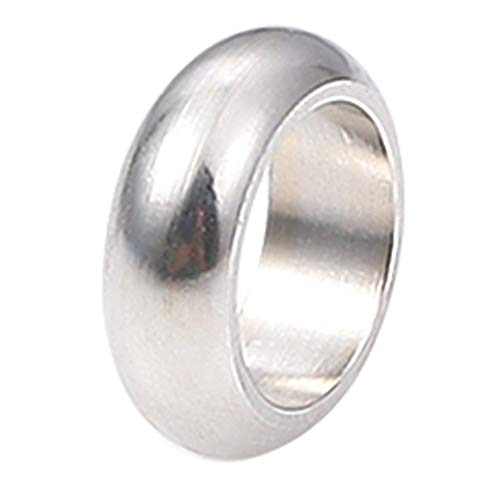 Stainless Steel Spacer Beads 6x2mm Rondelle Loose Charm Caps Beads for DIY Jewelry Making 100pcs with 4mm Hole - color: 6x2mm 4mm
