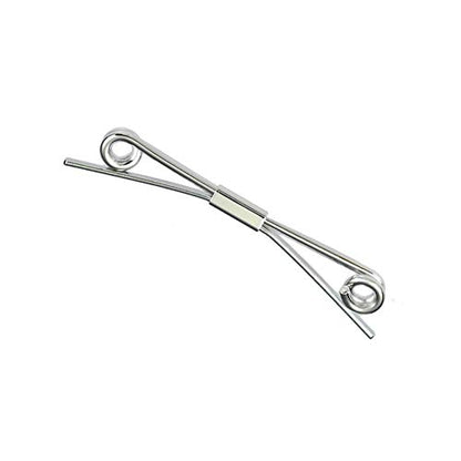 Tight Necktie Tie Clips Collar Bar Shirt Collar Stay Tie Pins Cravat Clips Silver Gold Black Tone Metal Collar Pin Jewelry Accessories for Men - color: Silver