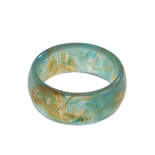 Colorful Acrylic Resin Open Cuff Bracelets Simple Transparent Chunky Thick Bangle Statement Irregular Geometric Resin Wide Wristband Chunky Acetate Wrap Cuff Bracelets - color: B-03