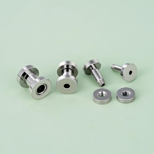 TBOSEN Precise Dimensions Stainless Steel Set Double|Single Flare Tunnel Screw Gauge Ear Expander Stretching Kit Piercing Mixed Size - color: Silver-Screw Fit, size: 1.6-10mm(14G-00G)