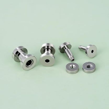 TBOSEN Precise Dimensions Stainless Steel Set Double|Single Flare Tunnel Screw Gauge Ear Expander Stretching Kit Piercing Mixed Size - color: Silver-Screw Fit, size: 1.6-10mm(14G-00G)