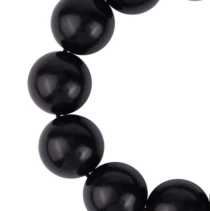 Prayer Bead bracelet Mala Beaded Bracelets for Men Women 12/15MM … - color: 20mm 12 beads ebony