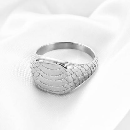 PCY Stainless Steel Gold Plated Men Women Band Ring - color: 13mm Silver TY