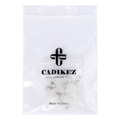 12PCS Natural Stone Cross Pendant Gemstone Charms Bulk for Jewelry Making | Healing Crystal Quartz Chakra Reiki Gemstone Pendants Charms Bulk for Necklace Craft - color: Clear Quartz Cross