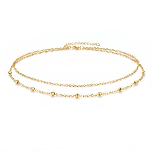 Layered Belly Waist Chain for Women - color: Gold