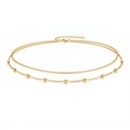 Layered Belly Waist Chain for Women - color: Gold