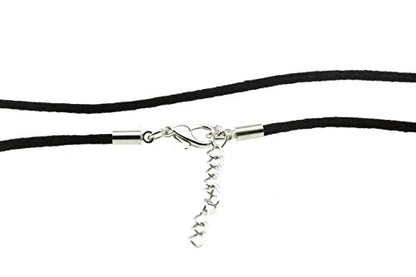 Silk Satin Cord Rope Necklace Chain with Hypoallergenic Clasp - 14" 16" 18" 20" 22" 24" 26" 28"