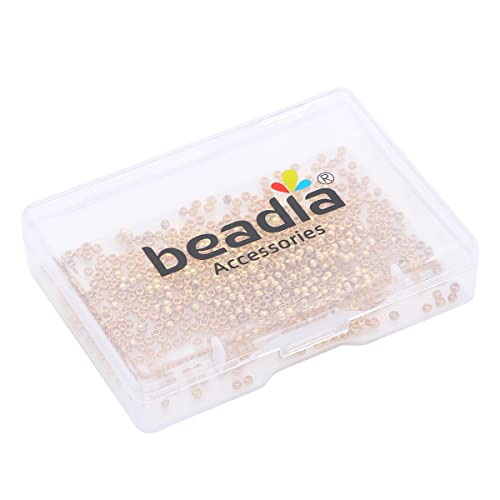 18K Gold Plated Round Spacer Beads 2mm 600pcs for Jewelry Making Findings Non Tarnish - color: 18K Gold, size: 2mm