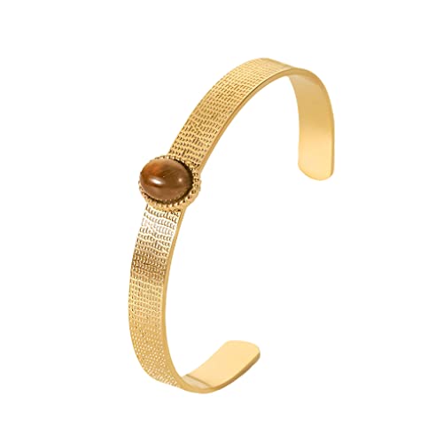 Women's Stainless Steel Bracelet Jewelry Crystal Bracelet with Cube Zircon Hinge Jewelry Oval Bangle Witness The Gift of Love