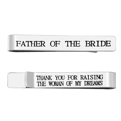 Wedding Gift for Men Wedding Tie Clip for Men - style: father