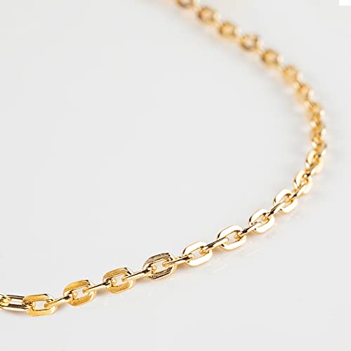 32.8 Feet Gold Plated Chain Bulk, Aluminum Paperclip Necklace Bracelet Chain for Women Men Jewelry Making Chain Roll with Jump Rings and Lobster Clasps - color: 4.3×6.8mm-Gold
