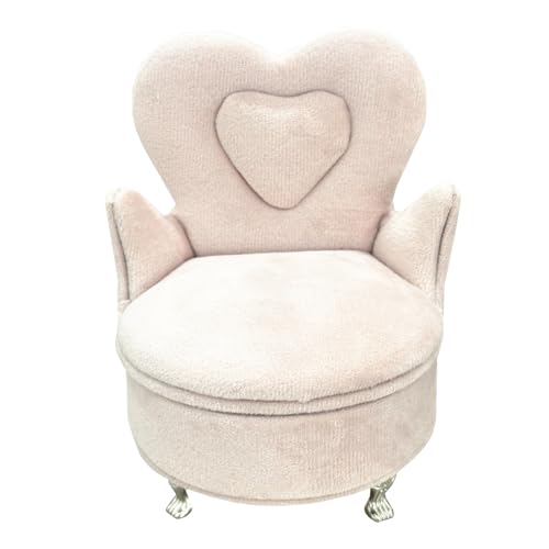 Openable Sofa Jewelry Box, Earrings Necklace Storage,Single Sofa | Miniature Sofa Velvet Chair, Gift for Girls and Women - color: Single Sofa