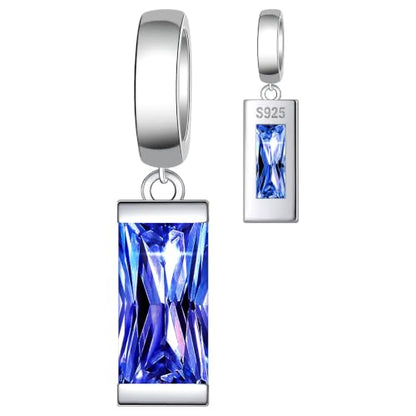 Helonley Birthstone Charms for Charms Bracelet: Birth Stone Charms | 925 Sterling Silver Birth Stone Bead Charms for Bracelets and Necklaces, Christmas Birthday Gifts for Mom and Wife - color: Sept.