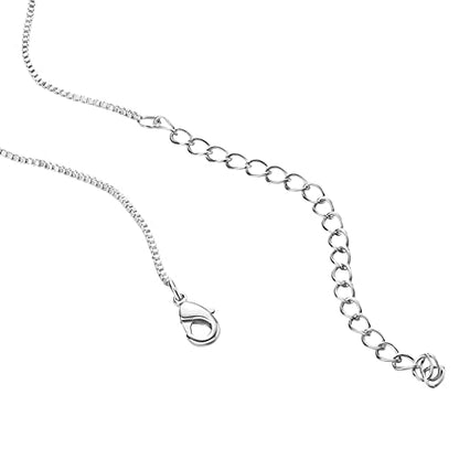 PAVOI 14K Gold Plated Adjustable Link Chain Necklace for Women | Box Rope Sphere Bead Serpentine Anchor Mariner Gold Chain Necklaces - color: White Gold, style: Box