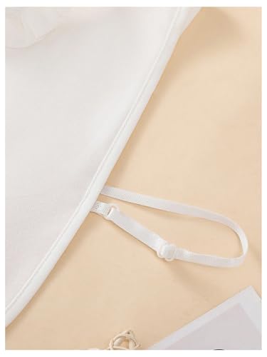 Verdusa Women's Fake Collar Detachable Dickey Collar Half Shirts Blouse - color: Lace White