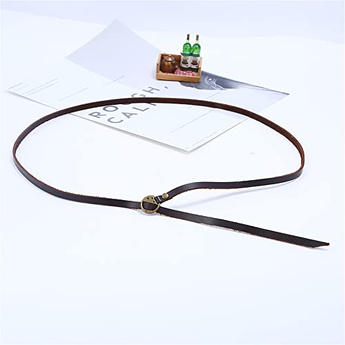 Handmade Genuine Leather 0.6cm Width 5 Wrap Bracelet for Women Alphabets Stamped Inspirational Words Multilayer Leather Bracelet Jewelry Gift For Men Women - color: Coffee