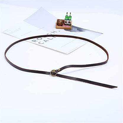 Handmade Genuine Leather 0.6cm Width 5 Wrap Bracelet for Women Alphabets Stamped Inspirational Words Multilayer Leather Bracelet Jewelry Gift For Men Women - color: Coffee