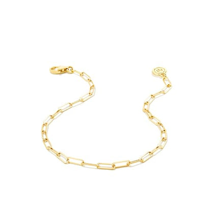 MSBLUE® Minimalist Paperclip Chain Bracelet, 6" to 8" Length, Hand Chain Bracelet for Women