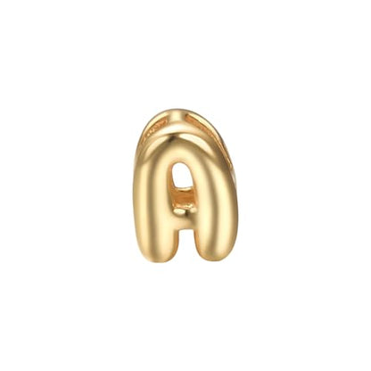 Initial Pendant Gold DIY Name Necklace Accessories Suitable for 1mm Chain - style: Letter-A