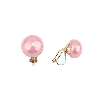 1-5 Pairs Pearl Clip on Earrings for Women Non Piercing Earrings Set Hypo-Allergenic Earrings - color: 5 Pairs Mixed Clip-ons